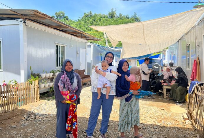 Tim Pengabdian Masyarakat ITB Gelar Top Down-Tanghap Bencana di Huntara Aceh Tamiang