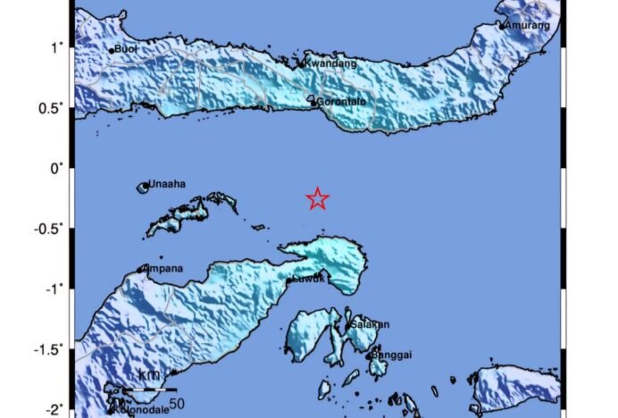 Gempa Bumi M5,4 – 93 km Tenggara Gorontalo