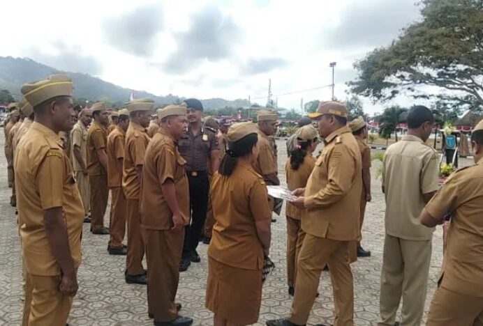 Sebanyak 114 ASN di TTU Dijatuhi Sanksi saat Apel 14 orang Sanksinya Berat