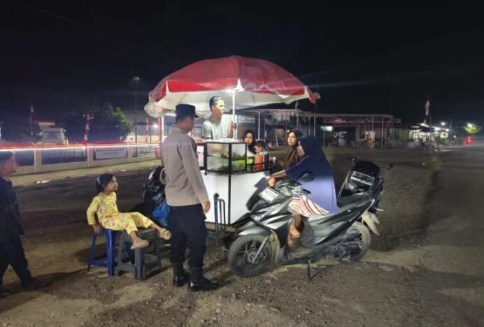 Cegah Gangguan Kamtibmas, Polsek Meurah Mulia Intensifkan Patroli Malam