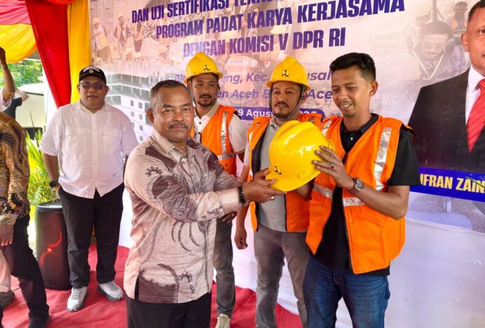 Pemkab Aceh Besar Apresiasi Program Pembekalan dan Sertifikasi Tenaga Kerja Konstruksi