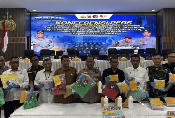 Polda Aceh Berhasil Gagalkan Peredaran Narkotika Jenis Etomidate dan Ekstasi