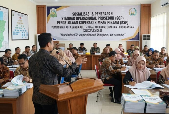 Diskopukmdag Banda Aceh Dorong KSP Terapkan Standar Operasional