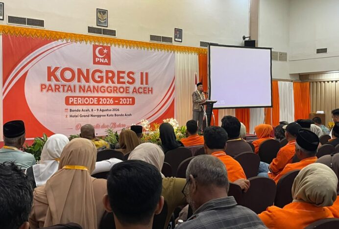 PNA Gelar Kongres II Periode 2026-2031 di Banda Aceh