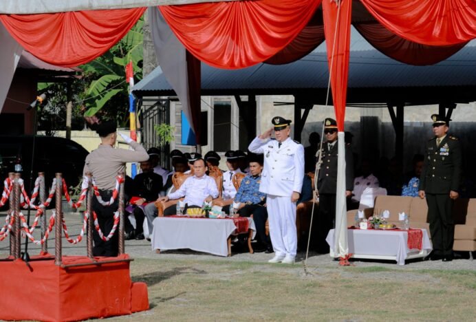 Camat Blang Bintang Pimpin Upacara HUT ke-81 RI, Ajak Masyarakat Perkuat Persatuan dan Semangat Kemerdekaan