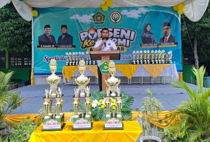 PORSENI ke-8 K2MI Aceh Besar Ditutup, Kasi Penmad: Anak-Anak Harus Berani Naik Panggung