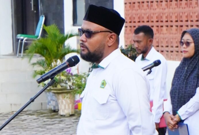 APK APBN Kemenag Aceh Utara Pimpin Apel Pagi, Tegaskan Kelancaran Gaji Web dan Ketersediaan Anggaran Hingga Akhir Tahun