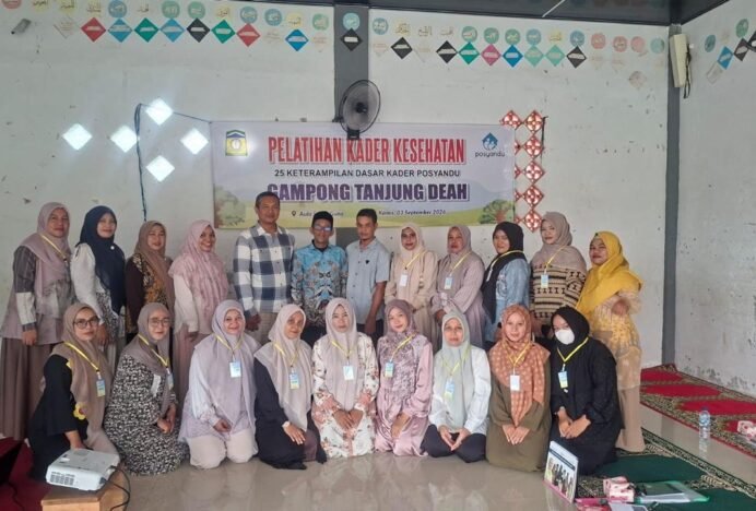 Perkuat Layanan Kesehatan, Kader Posyandu Tanjung Deah Dilatih Kompetensi Dasar ILP