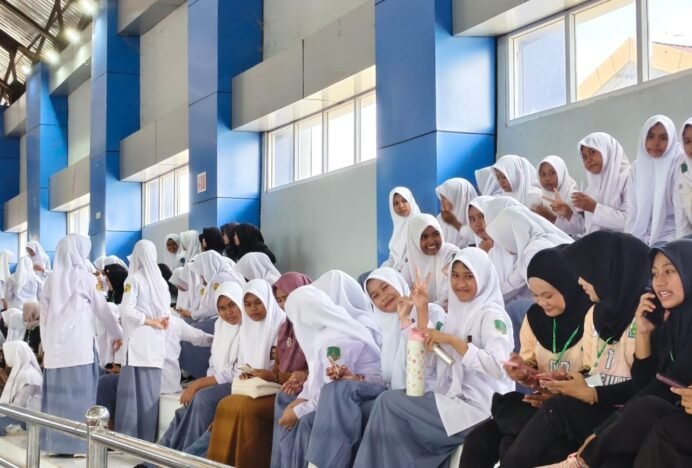 Ratusan Pelajar Aceh Besar Ramaikan Pembukaan Pra PORA Bola Voli di JSC Kota Jantho