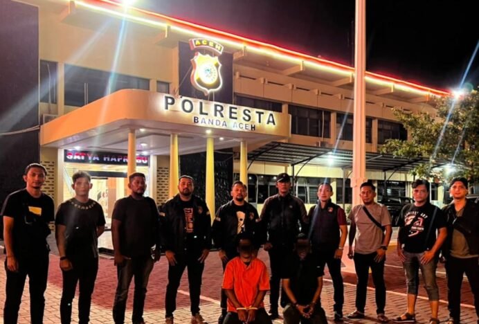 Dua Pelaku Penculikan dan Penganiayaan di Banda Aceh Ditangkap, Senpi Laras Pendek Diamankan
