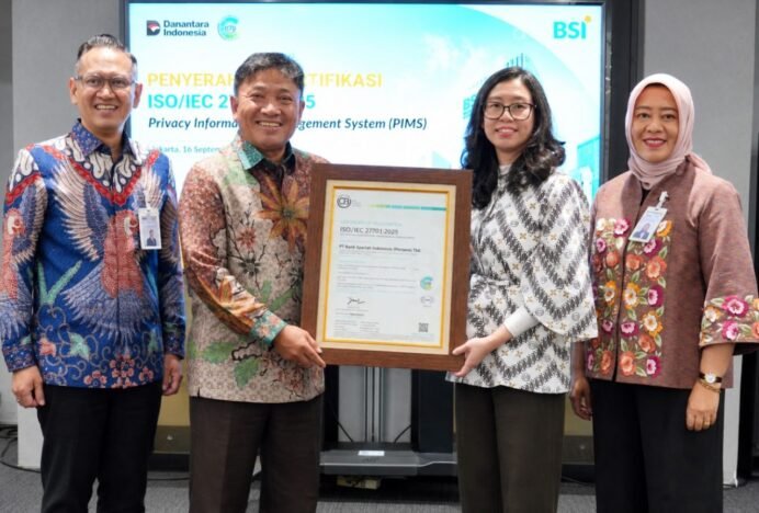 BSI Jadi Bank Pertama di Indonesia Raih Sertifikasi ISO 27701:2025