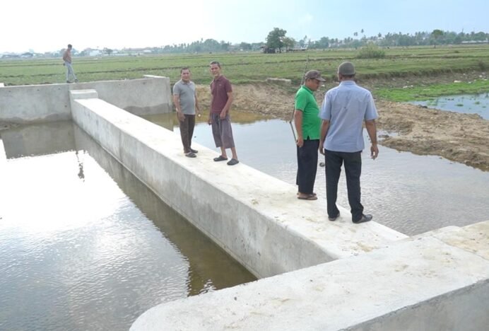Bendungan Irigasi Lamtimpeung Mulai Beroperasi, Petani Harap Panen Dua Kali Setahun