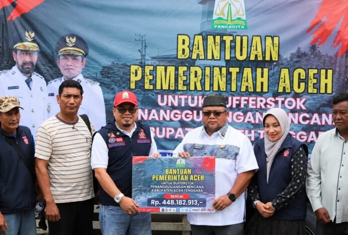 Pemkab Agara Terima Bantuan Rp 448 Juta dari Pemerintah Aceh untuk Penanganan Bencana