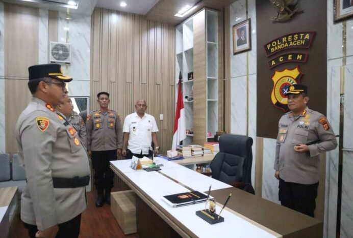 AKBP Benny Bathara Resmi Dilantik sebagai Wakapolresta Banda Aceh