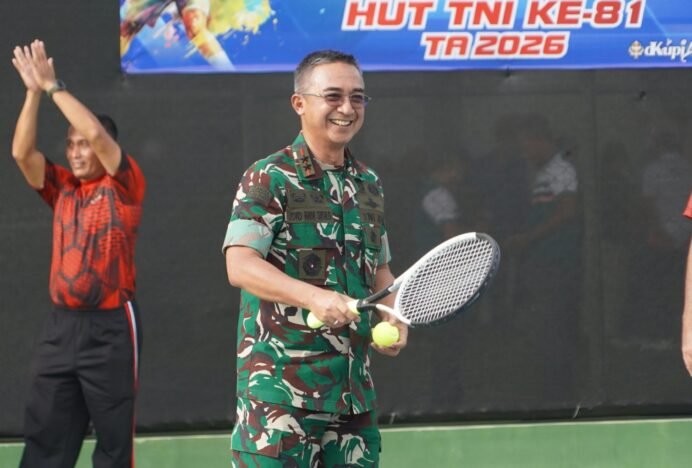 Pangdam IM Buka Open Tournament Tenis Lapangan Piala Panglima TNI