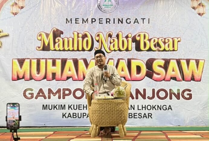 Tausiah Maulid di Tanjong, Tgk Ismail Ingatkan Orang Tua Wajib Tunaikan Hak Anak