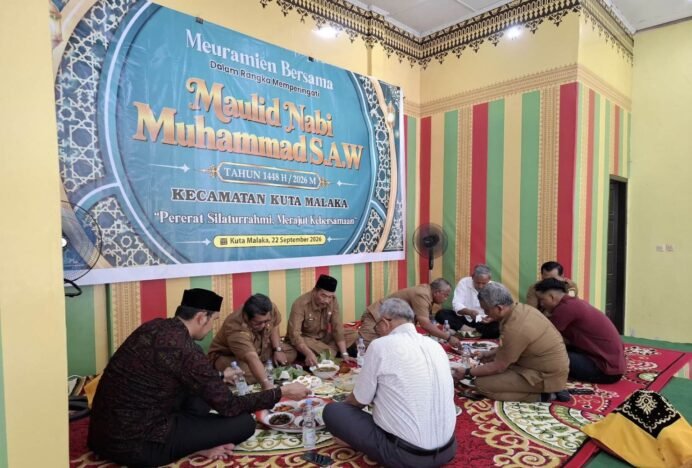 Kecamatan Kuta Malaka Peringati Maulid Nabi Lewat Meuramin Bersama