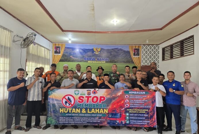 Forkopimcam Darul Kamal Ajak Masyarakat Stop Membakar Hutan dan Lahan