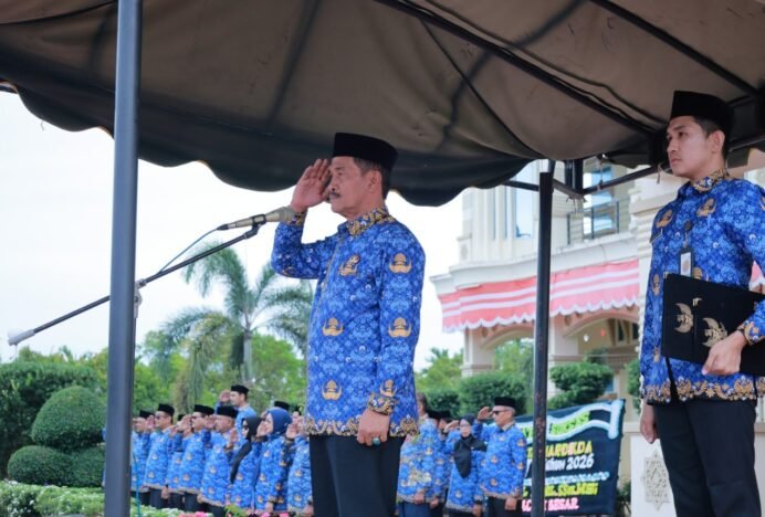 Wakil Bupati Aceh Besar Pimpin Upacara Hardikda ke-67 di Kota Jantho