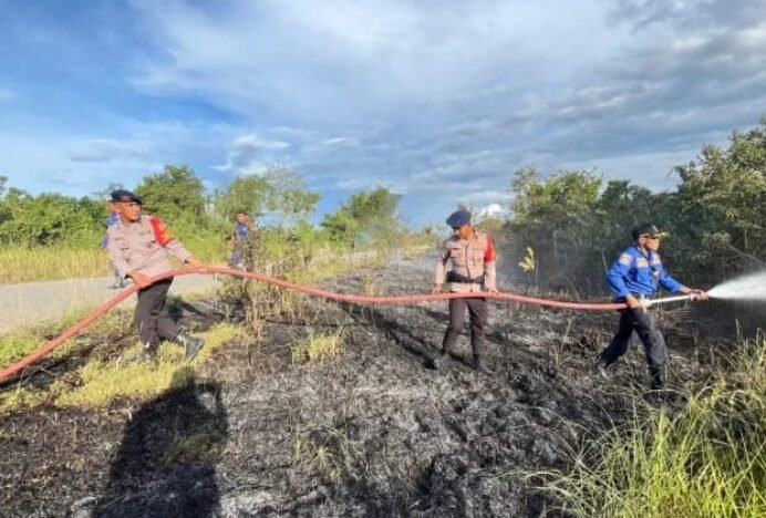 Pembakaran Sampah Picu Kebakaran Lahan Alue Lim