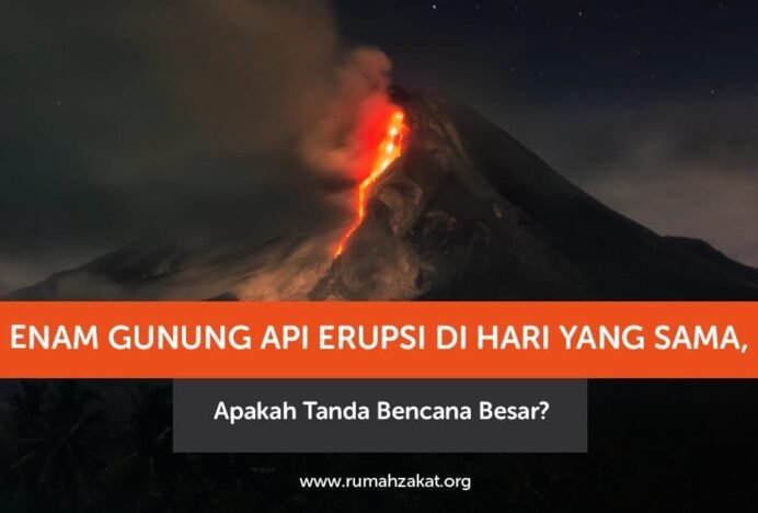 Enam Gunung Api Erupsi di Hari yang Sama?