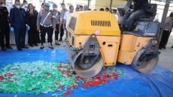 Polda Aceh Musnahkan 2.538 Pcs Cartridge Vape Mengandung Etomidate