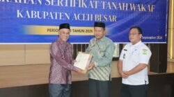 BWI Apresiasi Percepatan Sertifikasi Tanah Wakaf di Aceh Besar