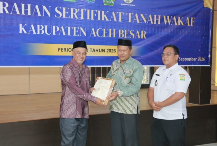 BWI Apresiasi Percepatan Sertifikasi Tanah Wakaf di Aceh Besar