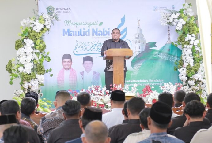Kemenag Aceh Besar Peringati Maulid Nabi, Yahwa: Teladani Akhlak Rasulullah secara Utuh