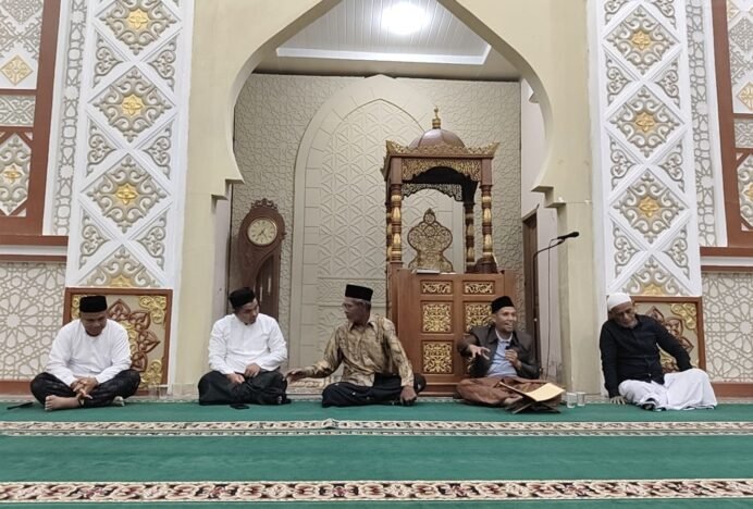 PCNU Aceh Singkil Laksanakan Pengajian Aswaja di Masjid Baitussalihin Pulo Sarok Singkil