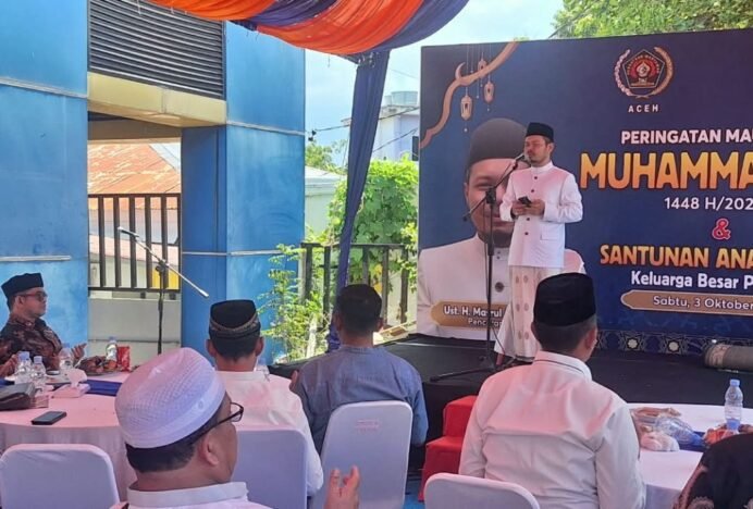 PWI Aceh Gelar Maulid Nabi, Santuni Puluhan Anak Yatim