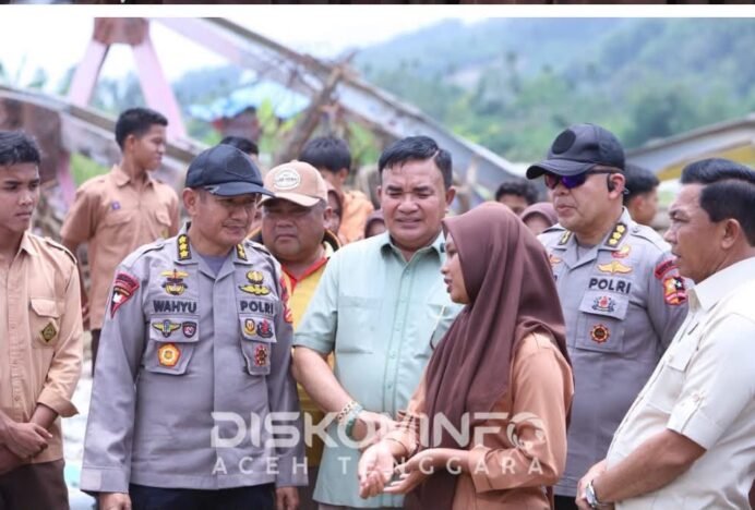 Di Hadapan Tim Monev Satgas PRR Aceh, Siswi SMAN 3 Kutacane Minta Jembatan Dibangun Kembali