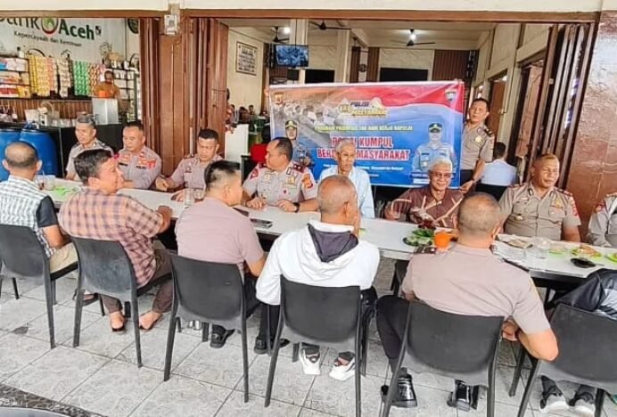 Wakapolres Lhokseumawe Pimpin Polisi Kumpul Bersama Masyarakat