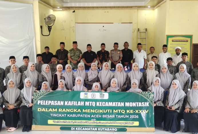 Camat Montasik Lepas 40 Peserta Kafilah MTQ XXXV Aceh Besar