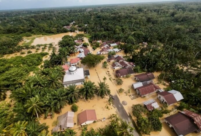 Krueng Woyla Meluap, Tiga Gampong di Aceh Barat Terendam Banjir