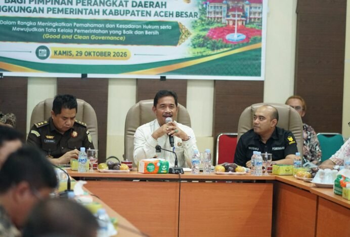Wabup Syukri A Jalil Apresiasi Penerangan Hukum Kejati Aceh bagi Pejabat Aceh Besar