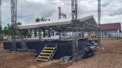 H-3 MTQ ke-35, DSI Aceh Besar Kebut Pemasangan Panggung Utama