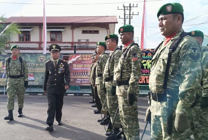 HUT ke-81 TNI, Kodim Aceh Selatan Tekankan Lima Nilai PRIMA kepada Prajurit