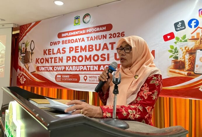 DWP Aceh Besar Tingkatkan Keterampilan Lewat Kelas Konten Promosi UMKM